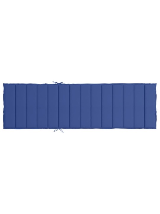 Poduška na lehátko královsky modrá 200x60x3 cm oxfordská látka