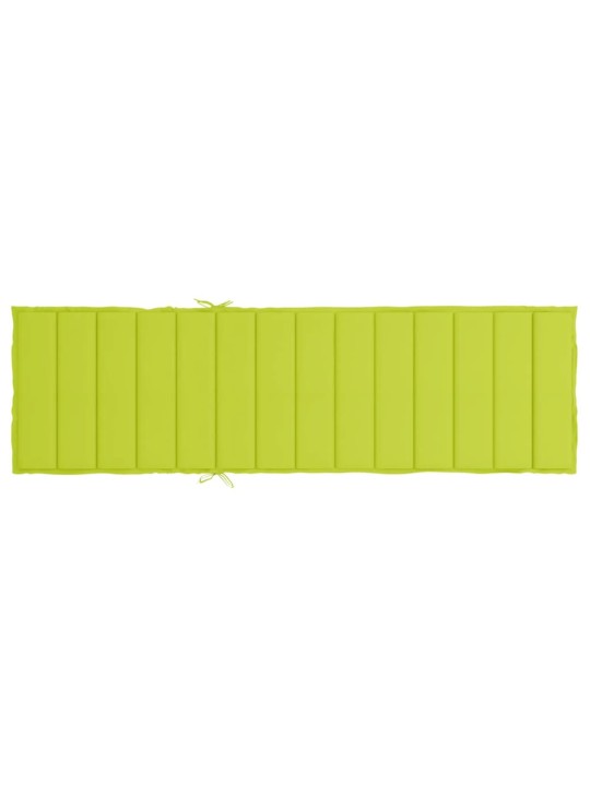 Poduška na lehátko jasně zelená 200 x 60 x 3 cm oxfordská látka