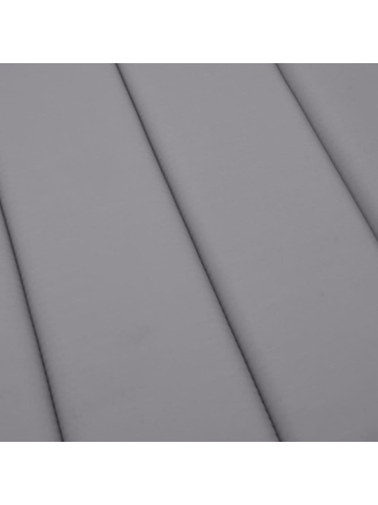 Poduška na lehátko šedá 200 x 70 x 3 cm oxfordská látka