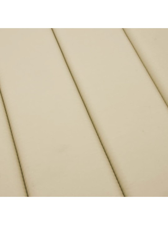 Poduška na lehátko béžová 200 x 70 x 3 cm oxfordská látka