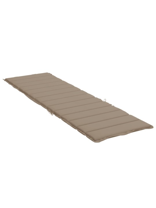 Poduška na lehátko taupe 200 x 70 x 3 cm oxfordská látka