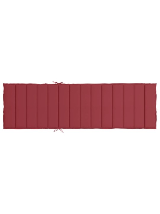 Poduška na lehátko vínová 200 x 70 x 3 cm oxfordská látka