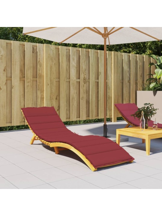 Poduška na lehátko vínová 200 x 70 x 3 cm oxfordská látka