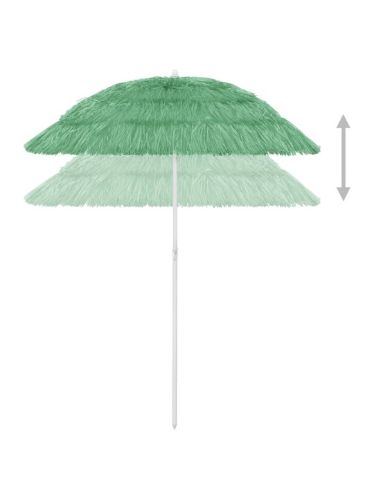 Plážový slunečník Hawaii zelený 180 cm