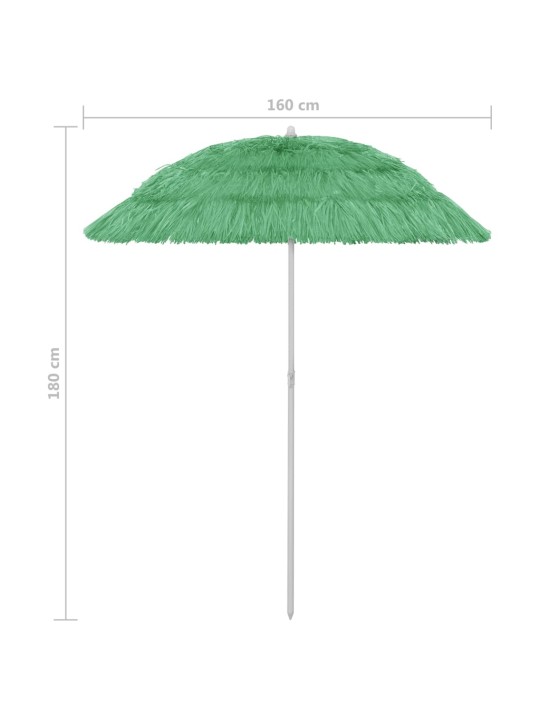 Plážový slunečník Hawaii zelený 180 cm