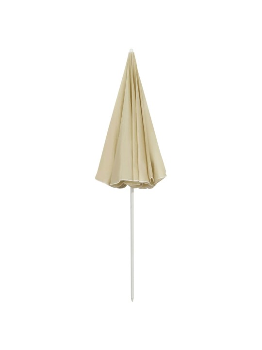 Plážový slunečník pískově žlutý 240 cm