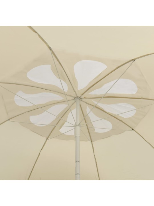 Plážový slunečník pískově žlutý 300 cm