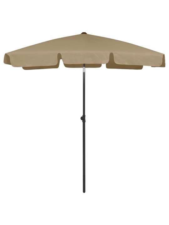 Plážový slunečník taupe 180 x 120 cm