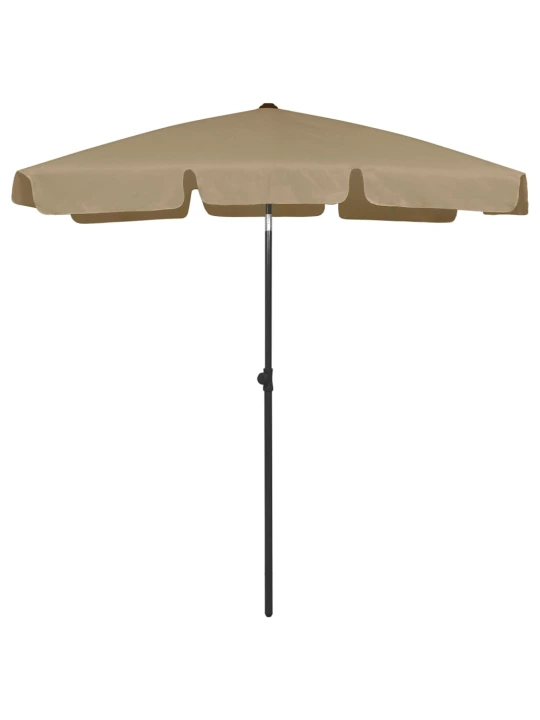 Plážový slunečník taupe 180 x 120 cm