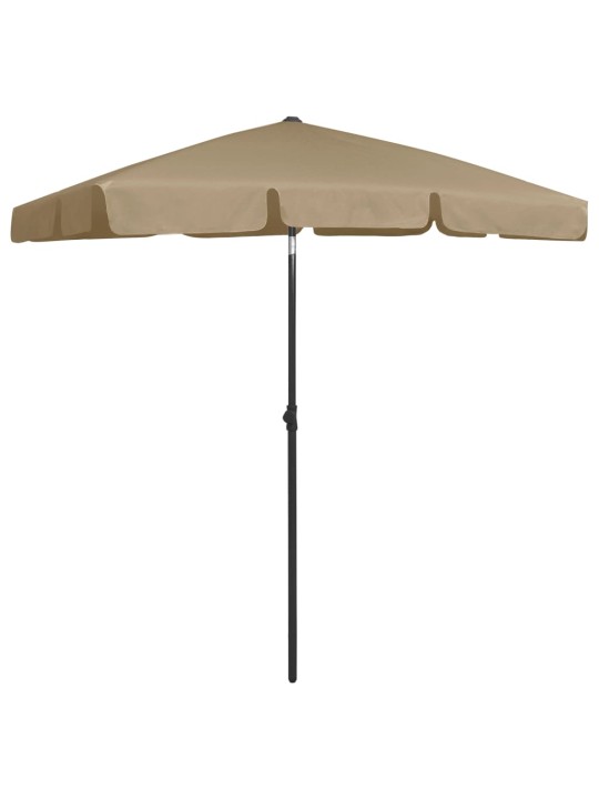 Plážový slunečník taupe 180 x 120 cm