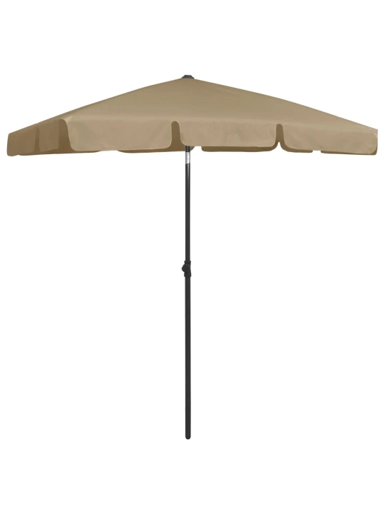 Plážový slunečník taupe 180 x 120 cm