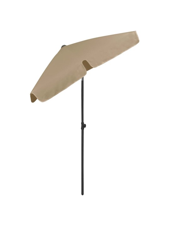 Plážový slunečník taupe 180 x 120 cm