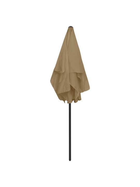 Plážový slunečník taupe 180 x 120 cm