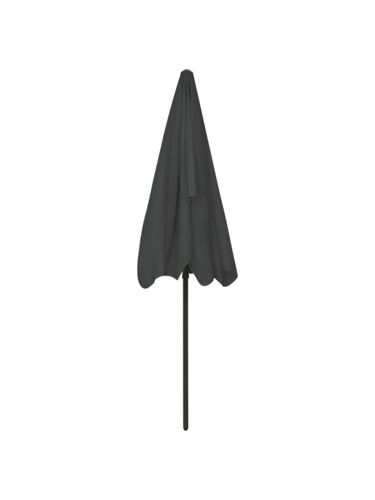 Plážový slunečník antracitový 200 x 125 cm