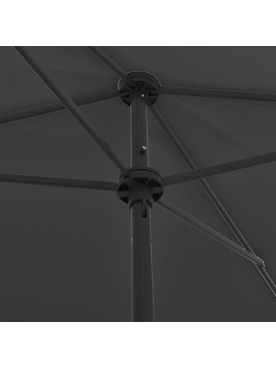 Plážový slunečník antracitový 200 x 125 cm