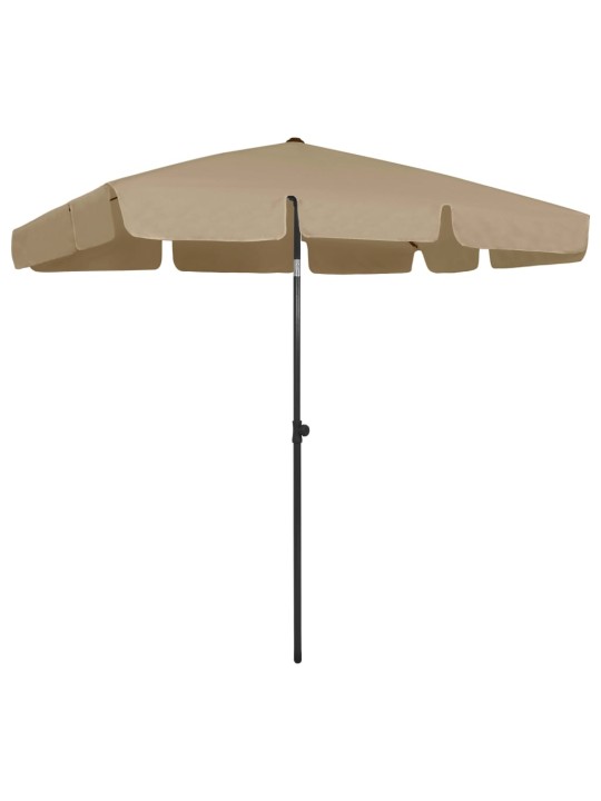 Plážový slunečník taupe 200 x 125 cm