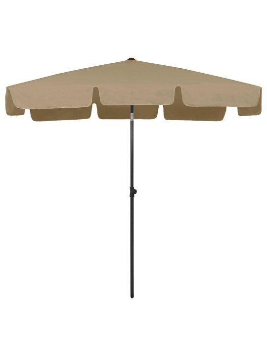Plážový slunečník taupe 200 x 125 cm