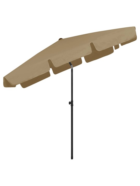 Plážový slunečník taupe 200 x 125 cm