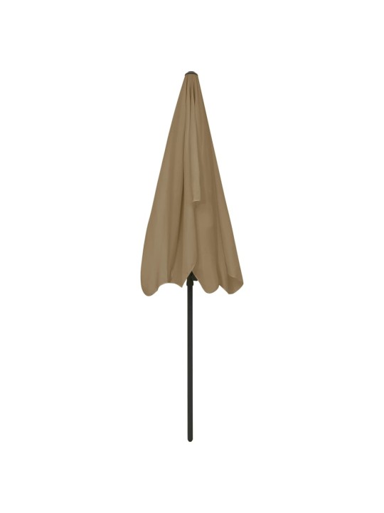 Plážový slunečník taupe 200 x 125 cm