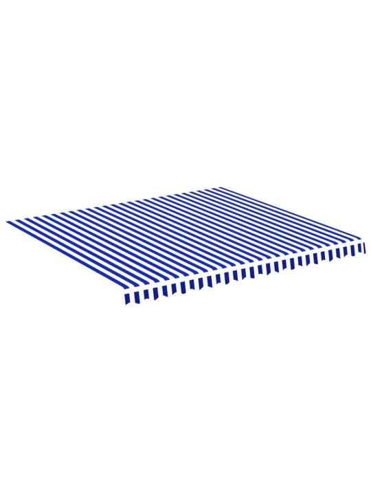 Náhradní plachta na markýzu modrá a bílá 4 x 3,5 m