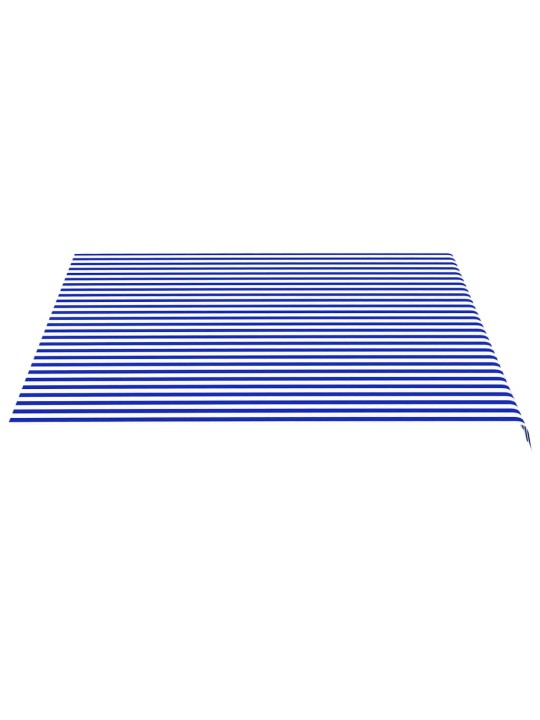 Náhradní plachta na markýzu modrá a bílá 4 x 3,5 m