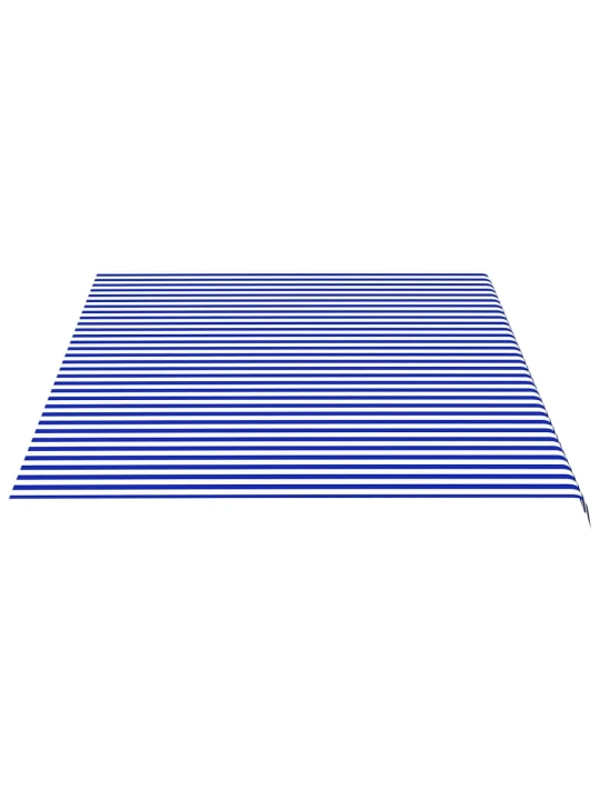 Náhradní plachta na markýzu modro-bílá 5 x 3,5 m