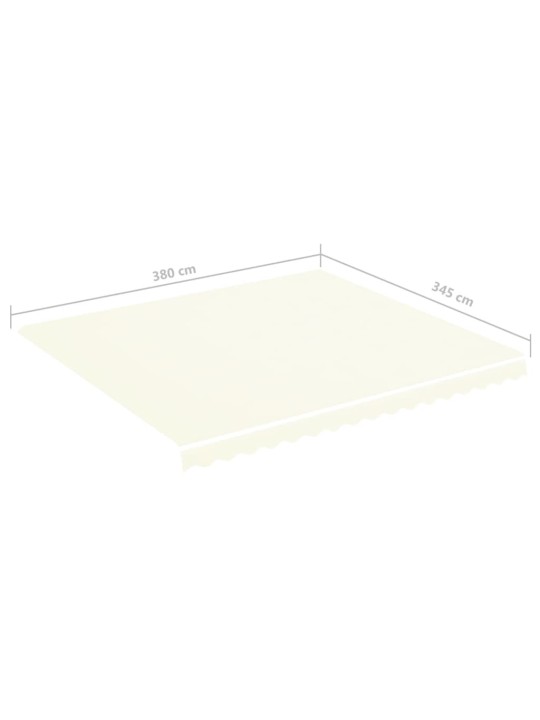 Náhradní plachta na markýzu krémová 4 x 3,5 m