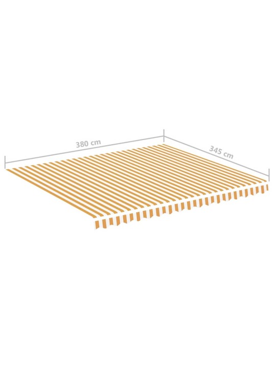 Náhradní plachta na markýzu žluto-bílá 4 x 3,5 m