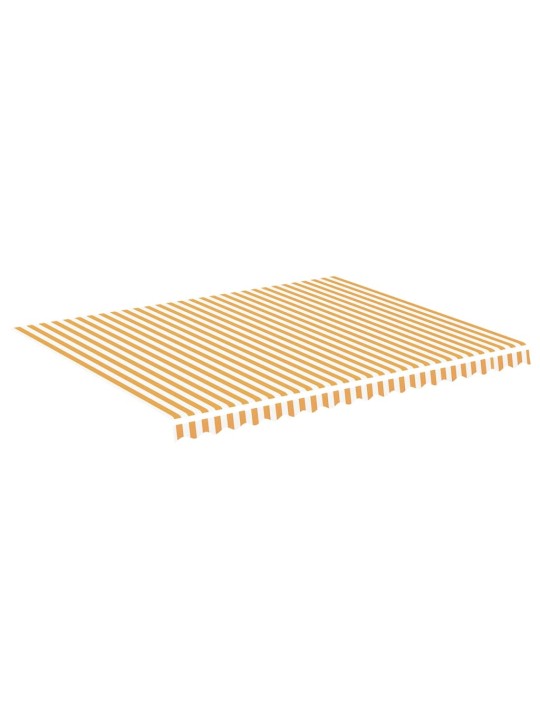 Náhradní plachta na markýzu žluto-bílá 4,5 x 3,5 m