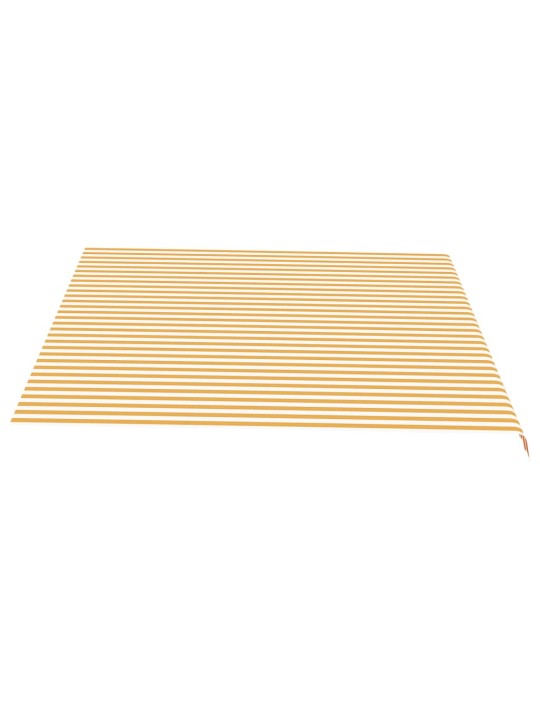 Náhradní plachta na markýzu žluto-bílá 4,5 x 3,5 m