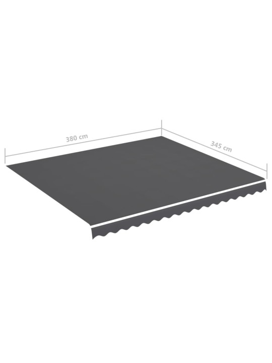 Náhradní plachta na markýzu antracitová 4 x 3,5 m