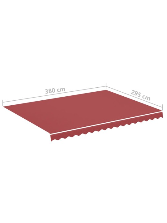 Náhradní plachta na markýzu vínově červená 4 x 3 m
