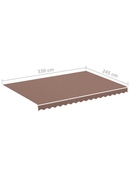 Náhradní plachta na markýzu hnědá 3,5 x 2,5 m