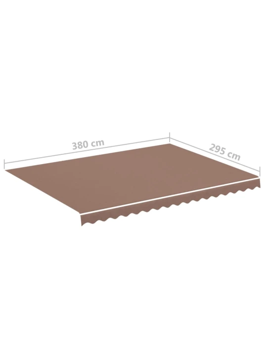 Náhradní plachta na markýzu hnědá 4 x 3 m
