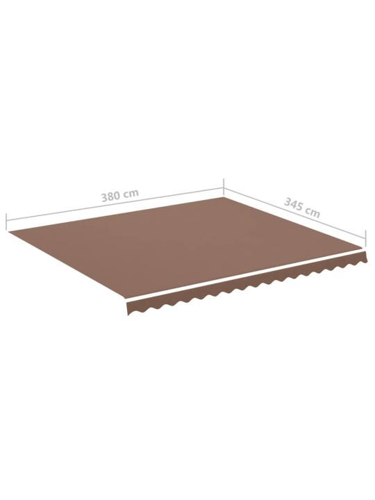 Náhradní plachta na markýzu hnědá 4 x 3,5 m