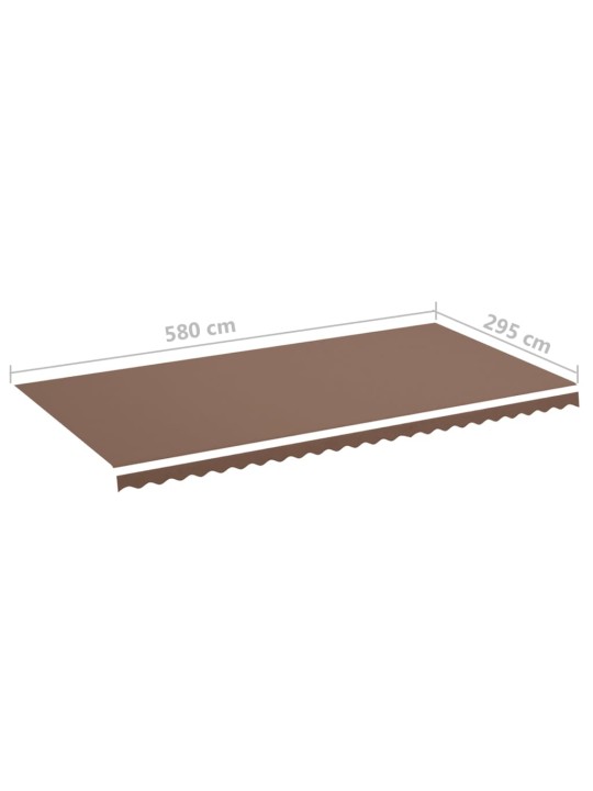 Náhradní plachta na markýzu hnědá 6 x 3 m