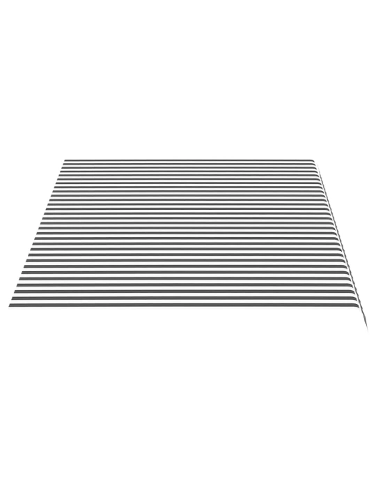 Náhradní plachta na markýzu antracitovo-bílá 4,5 x 3 m