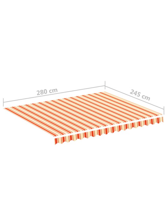 Náhradní plachta na markýzu žluto-oranžová 3 x 2,5 m