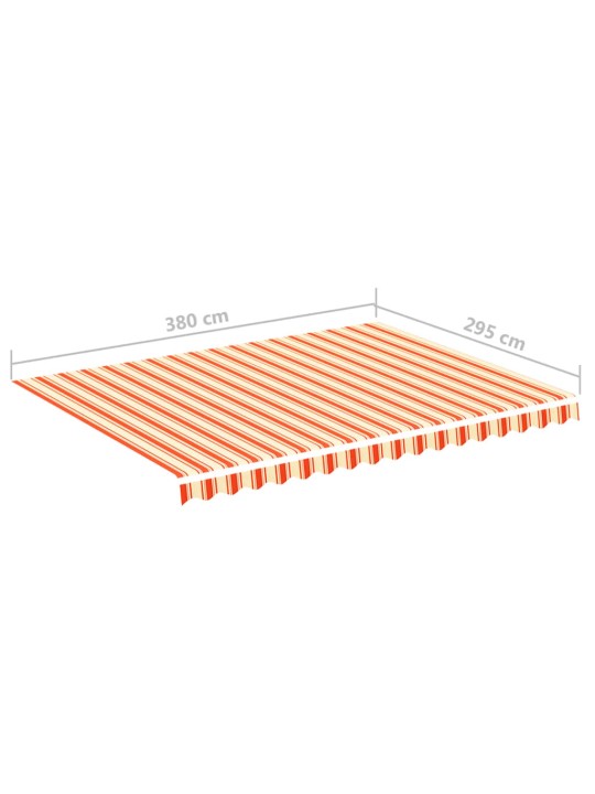 Náhradní plachta na markýzu žluto-oranžová 4 x 3 m