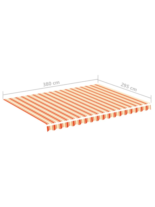 Náhradní plachta na markýzu žluto-oranžová 4 x 3 m