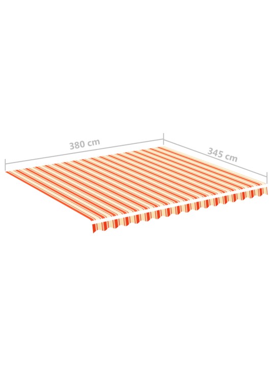 Náhradní plachta na markýzu žluto-oranžová 4 x 3,5 m