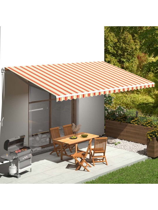 Náhradní plachta na markýzu žluto-oranžová 6 x 3,5 m