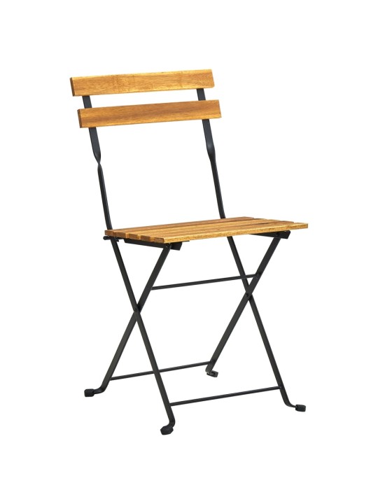 3dílný skládací bistro set masivní akáciové dřevo