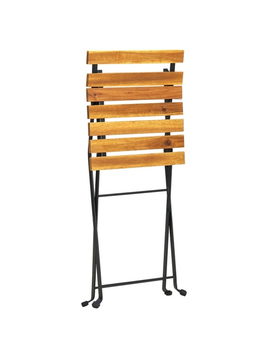 3dílný skládací bistro set masivní akáciové dřevo