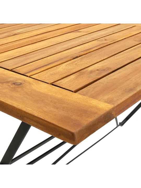 Skládací zahradní stůl 120 x 70 x 74 cm masivní akáciové dřevo