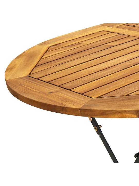 Zahradní stůl 160 x 85 x 74 cm masivní akáciové dřevo oválný
