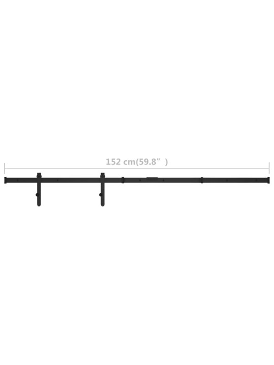 Kování pro posuvné dveře skříně uhlíková ocel 152 cm
