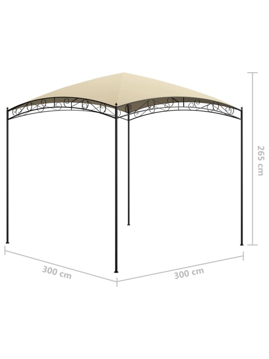 Altán 3 x 3 x 2,65 m krémový 180 g/m²