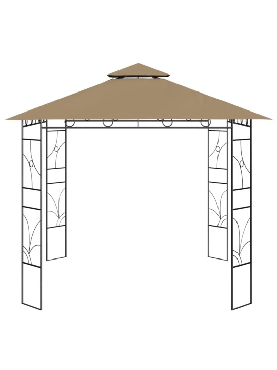 Altán 3 x 3 x 2,7 m taupe 160 g/m²