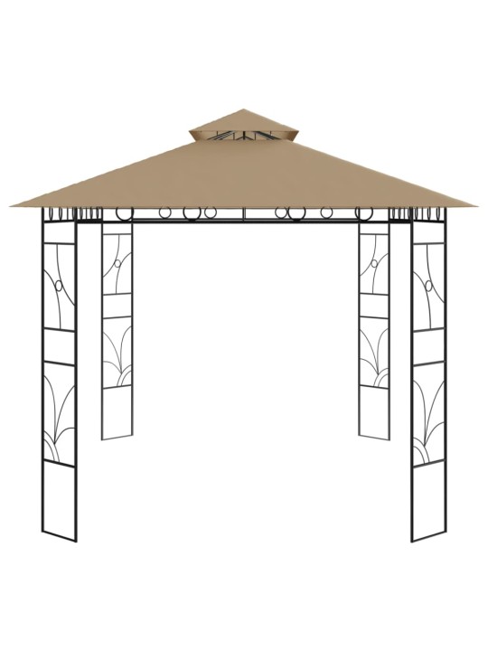 Altán 4 x 3 x 2,7 m taupe 160 g/m²